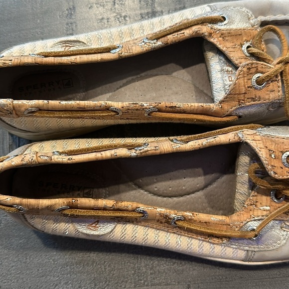 Sperry Top-sider Angelfish Boat Shoes Cork and Gray Size 9.5 - Picture 6 of 7
